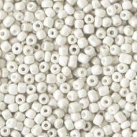 Glass seed beads 11/0 (2mm) White
